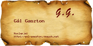 Gál Gaszton névjegykártya